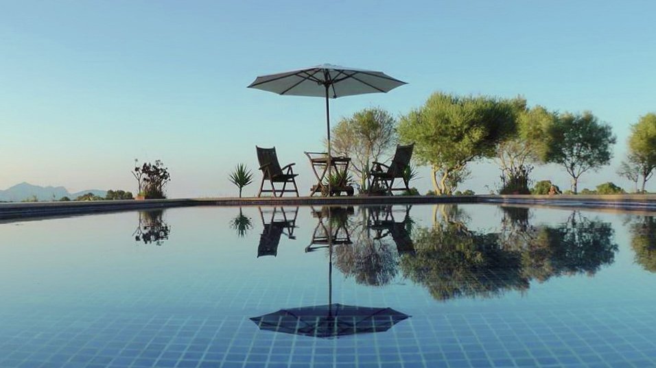 TRAUMVILLA in Santa Margalida – ländlich Anwesen mit 360 Grad Panorama Meer – und Bergblick