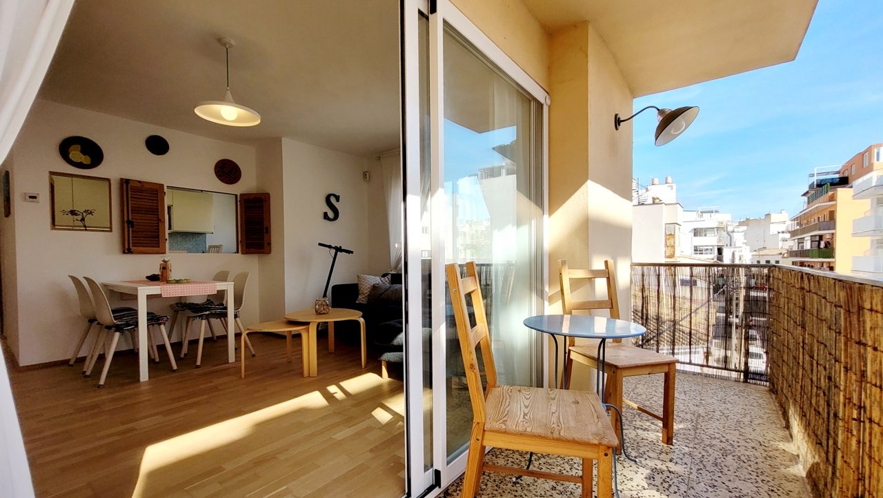 Attraktive Etagenwohnung mit seitlichem Meerblick an der Playa de Palma