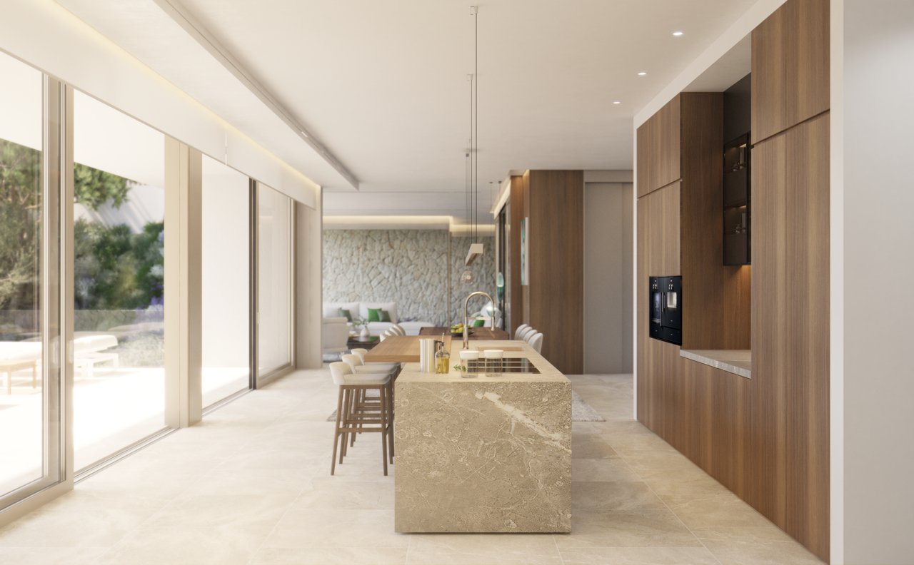 Wohnzimmer + Küche Wohnzimmer + Küche